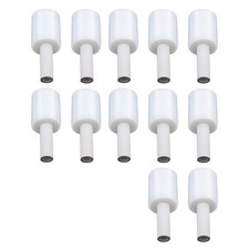 12 Rolls 5" in. x 1000FT 80 Gau Stretch Shrink Film Hand Wrap With Handle -CLEAR