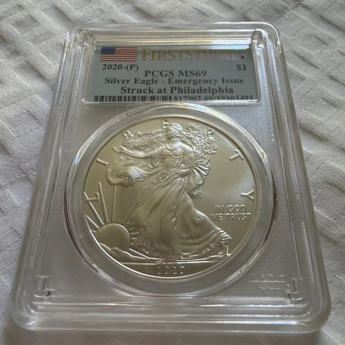2020 (P) 1oz American Silver Eagle PCGS MS 69 Emergency Issue First Strike 🔥