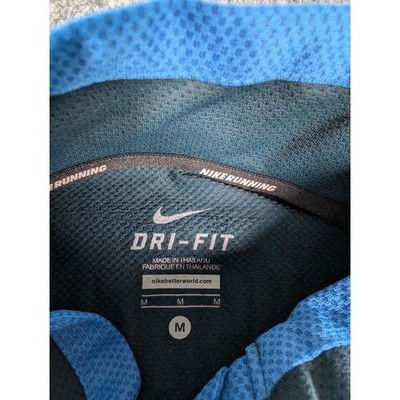 NIKE ナポリ 99-00 シーズン 青 Vネックシャツ イギリス製　XL Nike Running Top Mens M Blue USATF Dri-FIT Half Zip Long Sleeve