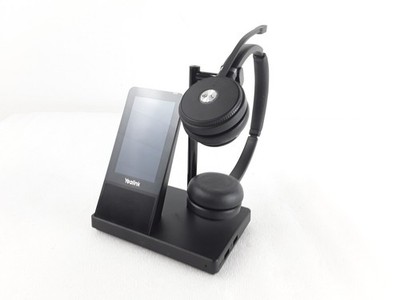 Yealink DECT On Ear Headset WH66 Stereo Wireless Basisstation WHB660 Schwarz