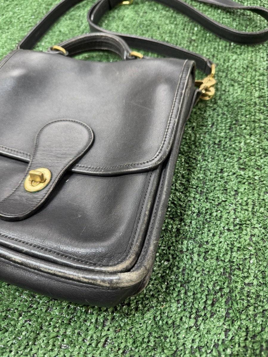Vintage 90s COACH 5130 Station Bag Flap Satchel Shoulder Crossbody