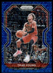 2020-21 Panini Prizm Prizms Fast Break Blue #64 Trae Young /175