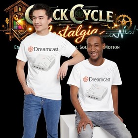 1999 Sega Dreamcast Logo & Console T-Shirt - Retro 128-Bit Gaming Graphic Tee