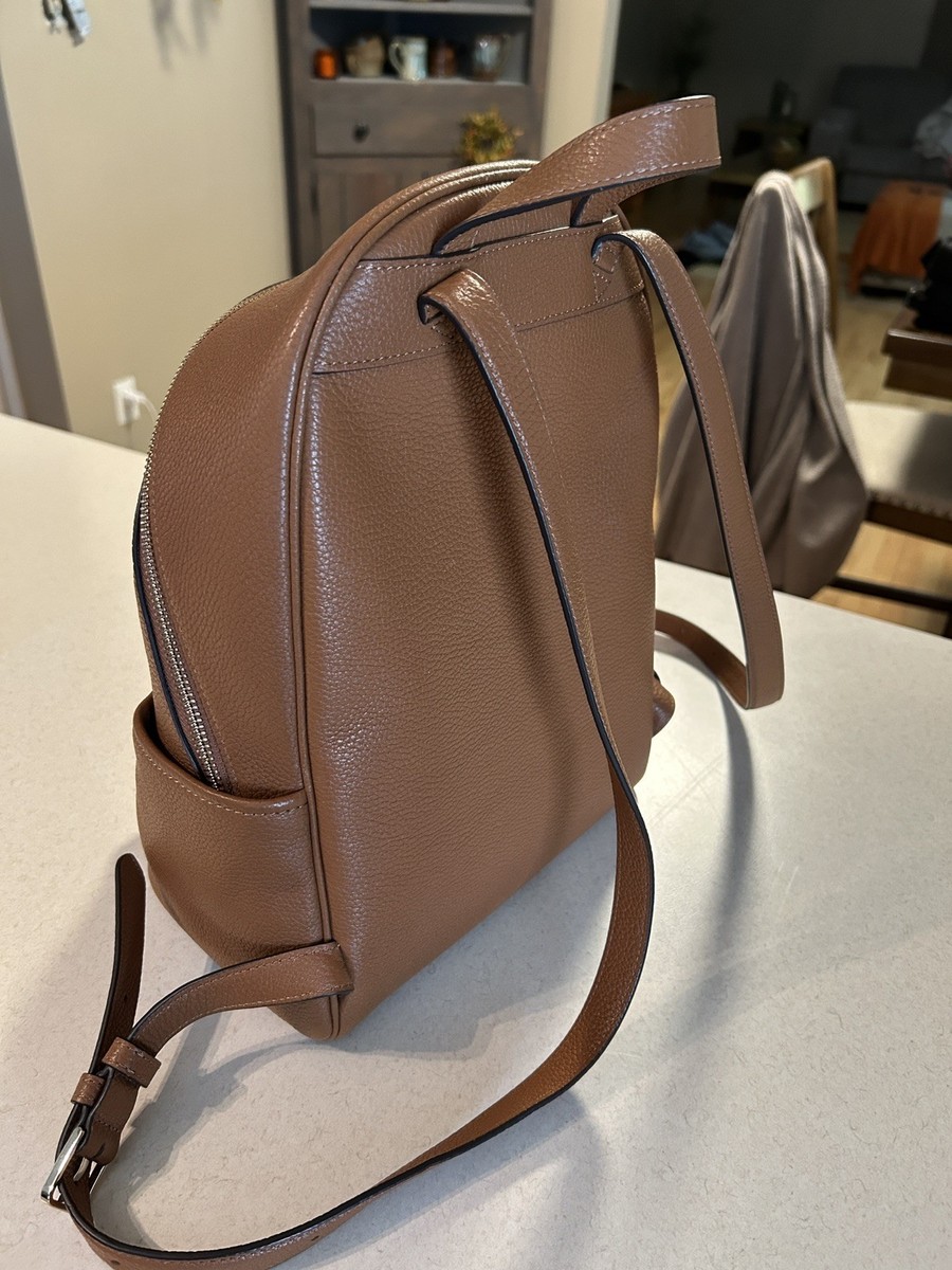 Kate Spade Leila Dome Backpack Brown Leather K8155 NWT Warm  display picture 1