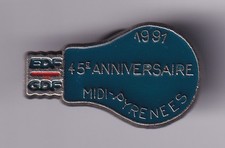 RARE PINS PIN'S .. ENTREPRISE EDF GDF REGIONAL 45 ANS MIDI PYRENEES 1991 ~GF