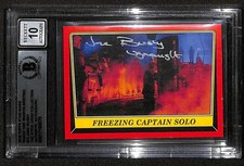 Jane Busby Signed Star Wars Freezing Captain Solo Card Beckett Auto 10