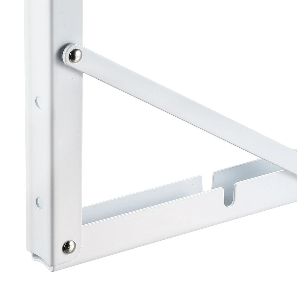 Folding Bracket 14" 350mm Shelf Table Desk Wall Mounted Support Long Release 2pc - Bild 4 von 4