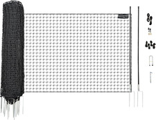 Rentacoop Non-Electric Black Boundary Fence 48" X100' - Suitable for Chickens or
