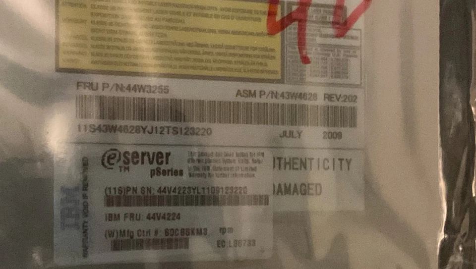 IBM Power Express Server DVD ROM 44V4224 / Model:UJDA782 - Image 3 of 4