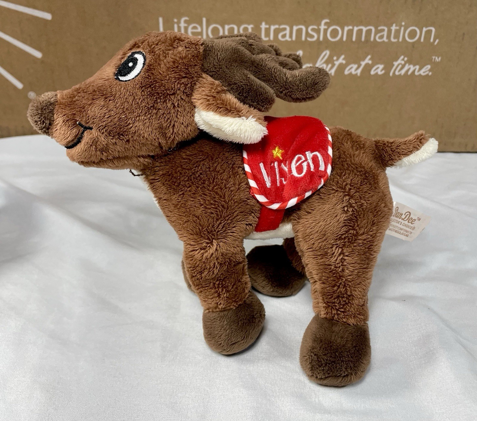 Santa's Reindeer Plush Stuffed Animals (Donner, Vixen, Comet, Cupid)