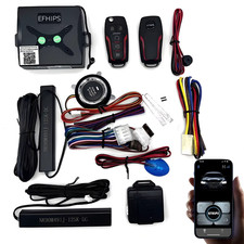 Engine Remote Start Car Alarm Push Start-Stop Button Ignition System Phone APP