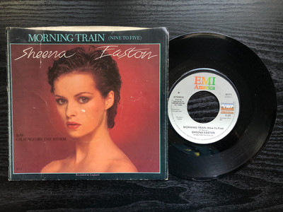 Sheena Easton MORNING TRAIN 1981 EMI America single + Picture sleeve VG/VG+