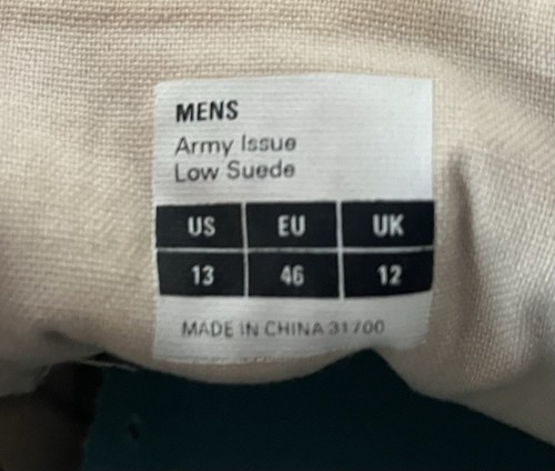 SeaVees EUC Army Issue Lows Suede 64 Schuhe Schuhe Sneaker Herren Größe 13 " - Bild 7 von 7