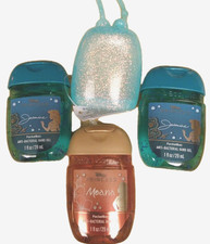 Bath Body Works Disney Princess Moana Jasmine Pocketbac Sanitizers  Holder 4pc