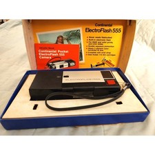 70's Continental ElectroFlash 555 Retro 110 film camera Original box  Manual
