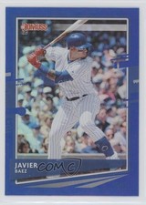 2020 Panini Donruss Holo Blue Javier Baez (Base) #90 0c4