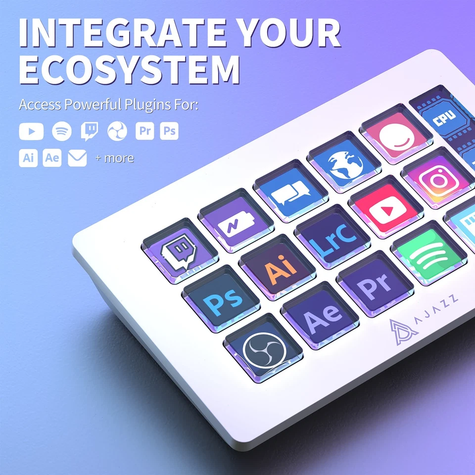 AJAZZ AKP153 Stream Studio Controller 15 Macro Key for Twitter TikTok YouTube - Image 2 of 4