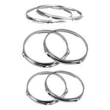 2 Pieces Bass Drum Hoop Set Drum Rim Batter Hoop