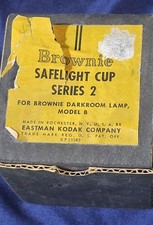 Kodak Brownie Darkroom Lamp Kit Model B - Safelight w/ Red Cup