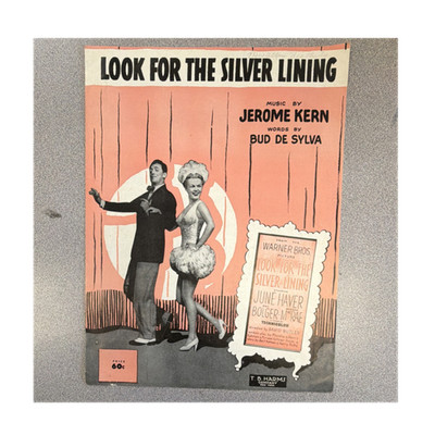 T. B. Harms Company Look for the Silver Lining Musicals Piano Sheet Music