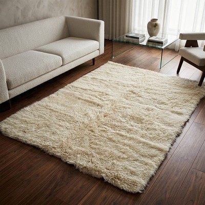 STYLISH 5X7 SHORT HAIR FLOKATI RUG ALL THE THICKNESS WITH A SHORTER SHAG PILE 