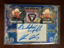 2024 Leaf Metal PBR Ride Together Blue Refractor Auto Campbell & Alvidrez #4/15