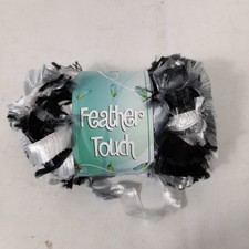 Feather Touch Eyelash Knitting Yarn in Purple 10 x 50g Balls with labels