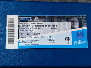 Everton vs Manchester United Ticket 2015 Premier League