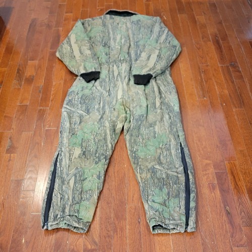 Vintage Camo Coveralls All Weather Outerwear Thermal Men’s Size XL Made In USA - Picture 2 of 8