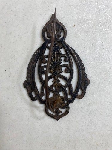 Vintage Antique Cast Iron Backplate Hanger Hook