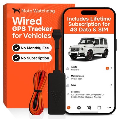 Wired GPS Tracker for Vehicles, No Subscription with Real-Time Location, Easy...
