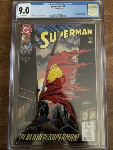 Superman #75 First Printing (DC Comics January 1993) CGC Graded VF/NM