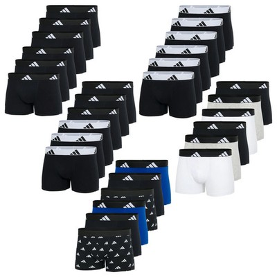 adidas Herren Boxershorts, 6er Pack - Trunks, Active Flex Cotton, Logo, einfa...
