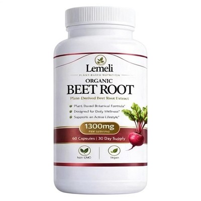 Lemeli Beetroot Plant-Based Daily Wellness Supplement   Antioxidant Blend