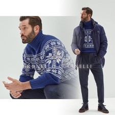 BRUNELLO CUCINELLI Men Top Q51 Extreme 22-23Aw Finest Cashmere Knit Sweater Limi