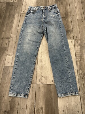 Mom Fit Jeans Zara Jeans Super High Rise ZARA Jeans Straight Leg