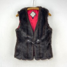 Jack Murphy Fur Gilet Womens 10 Brown Body Warmer Sleeveless Country Vest