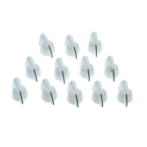 12-Pack 1/4" Vintage Raised Mini Chicken Head Knob AMP Effect Pedal Pots Knobs - Picture 9 of 49