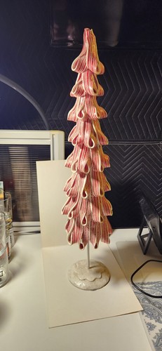 New yankee candle christmas cookie special edition tumbler jar candle Ltd Edition Yankee Candle 23" Candy Cane Christmas Holiday resin Tree