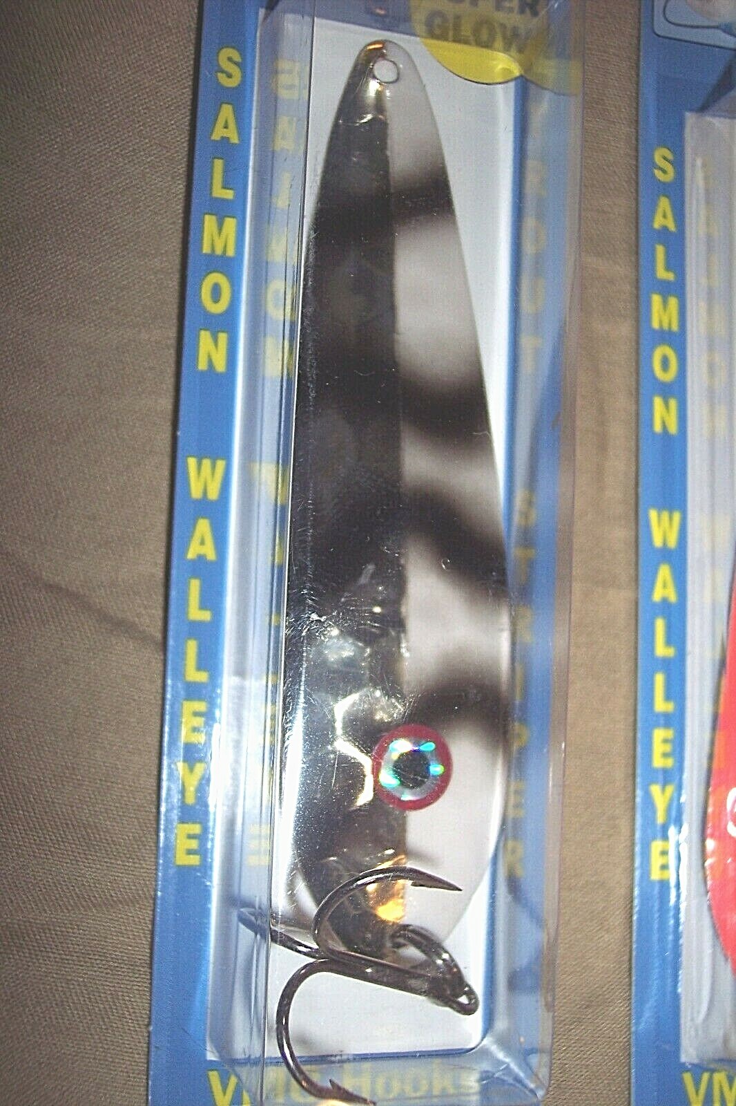 2 Moonshine Spoons Salmon Walleye Trout Striper Fishing Lure Glows