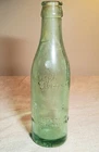 VINTAGE AQUA GLASS PCS EMBOSSED PURE BEVERAGES WYNNE, ARKANSAS COCACOLA BOTTLING