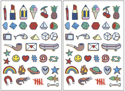 2x Vegetable Ink MINI TEMPORÄRE TATTOOS Farbe Gesicht Körper SOJABASIS ungiftig 