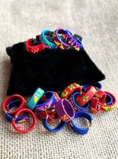 Woven Cotton Rings- Kids Rings- Lot of 5,10, 20, Boho Jewelry,End of School Gift