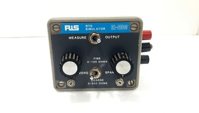 RTD SIMULATOR FINE 0-100 COARSE 0-500 OHMS CL6030 Rochester Instrument Systems