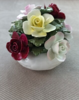 Aynsley Fine Bone China Hand Painted & Modelled Floral Bouquet