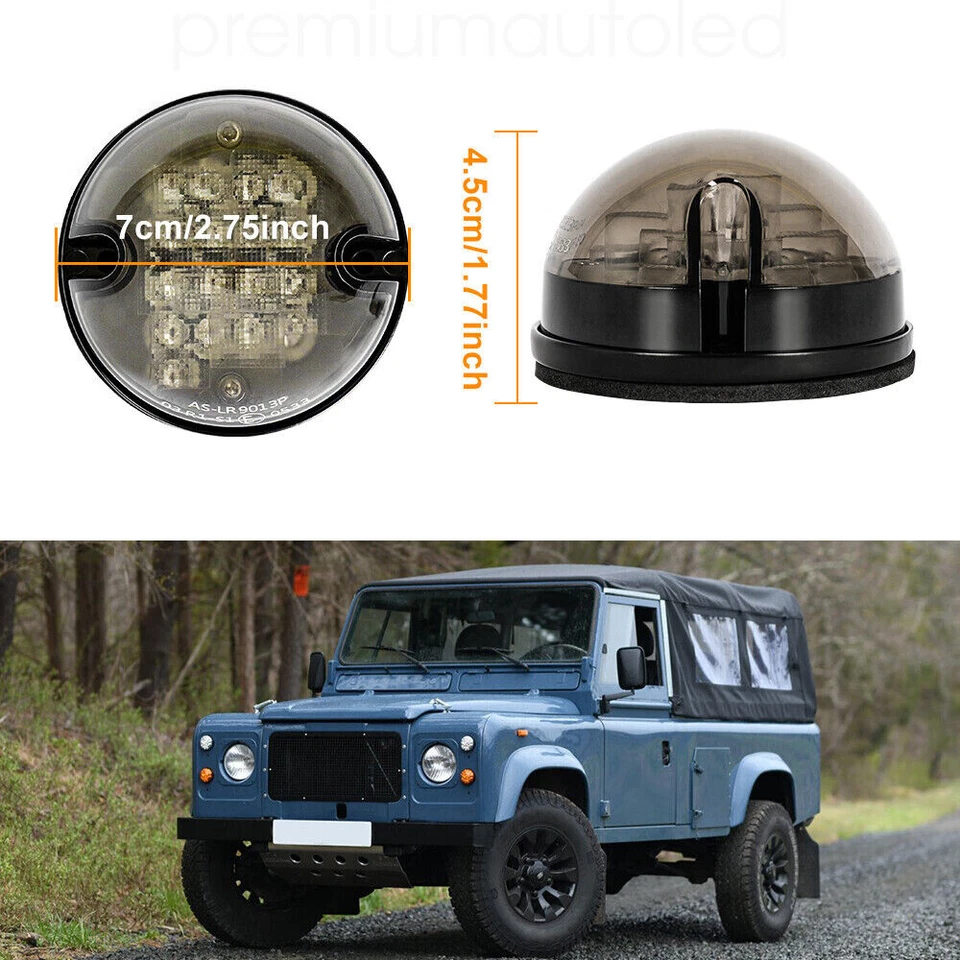 Full LED Smoked lights+headlights For Fog Reverse For Land Rover 90/130 Defender - Image 3 of 4