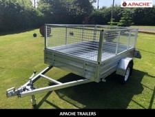 New Apache 8x4 Trailer Apache 8ft x4ft Unbraked With Cage Sides-Heavy Duty