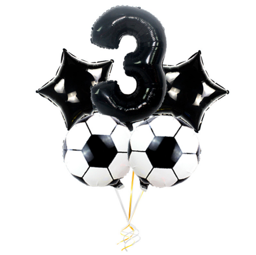Football Balloon Footballer Birthday Party Decoration Helium/Air Glossy Foil Set - Picture 4 of 122
