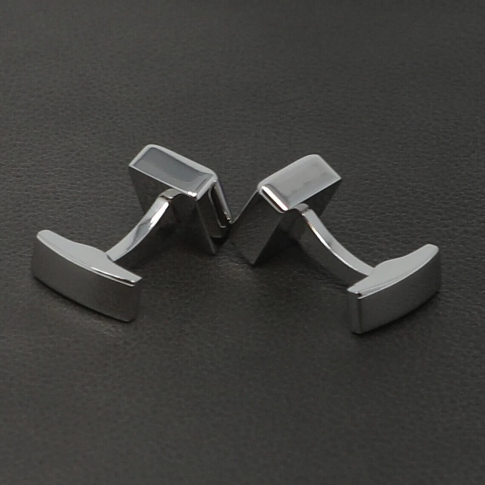 Abotoaduras de prata esterlina 925 com pedra preciosa olho de gato azul para presente especial masculino - Imagem 3 de 4