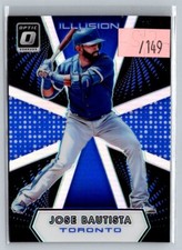 2016 Panini Donruss Optic Illusion Blue /149 Jose Bautista #I-4